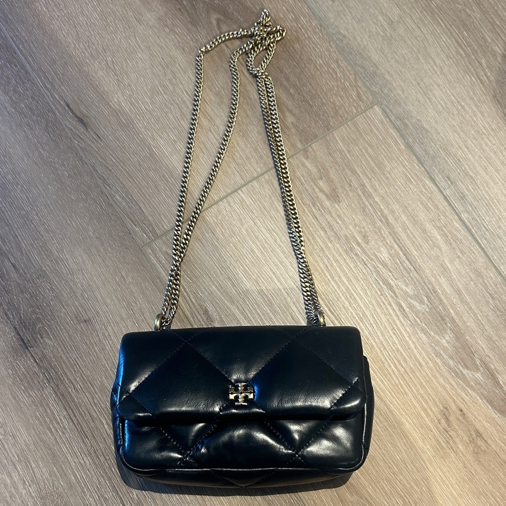 Tory Burch Black Quilted Crossbody Bag